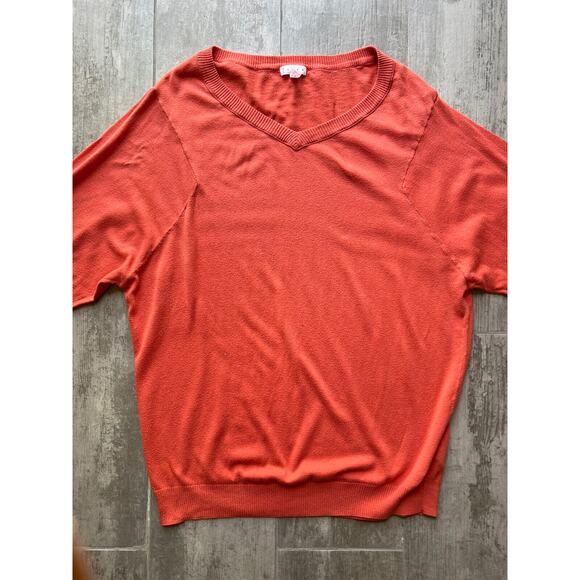 $168 LEITH Nordstrom Oversized Slouchy V-Neck Designer Sweater Boho M READ!!!! - Picture 9 of 12